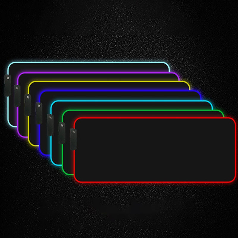 RGB LED Lighting Computer Gaming Mouse Pad with 10 Lighting Modes