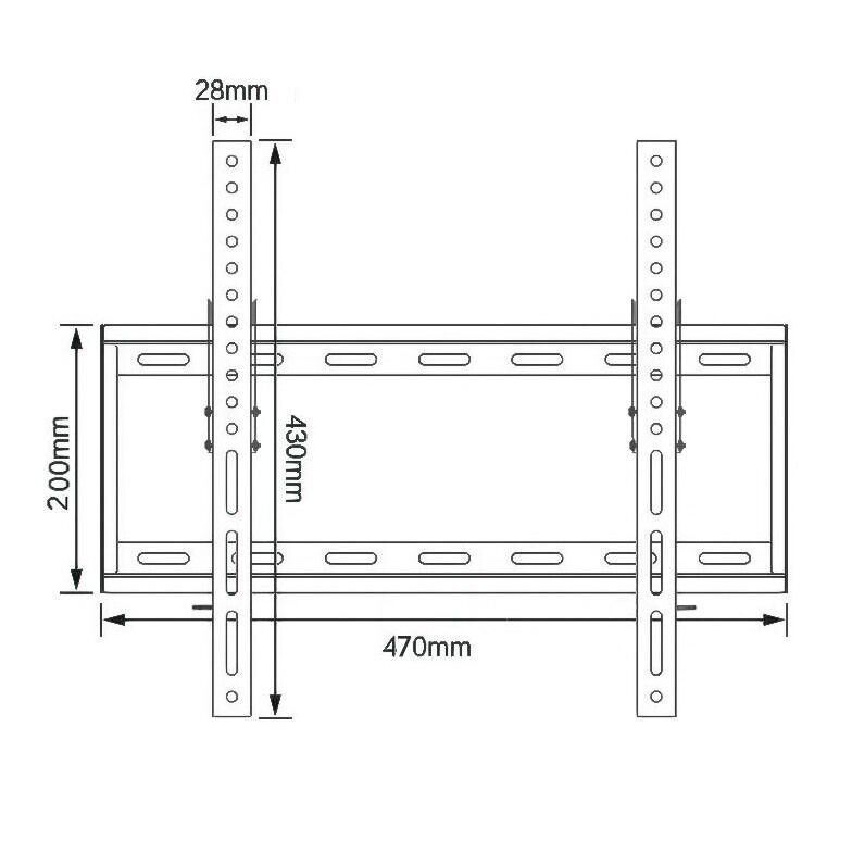 Tilting TV Wall Bracket Mount for 26β63 Inch LED LCD QLED OLED Flat Screen TVs | Universal Heavy-Duty Slim Mount Fits