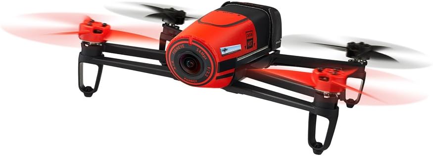 Parrot Bebop – Red 14MP HD Camera Drone with GPS Return Home & Smartphone Control