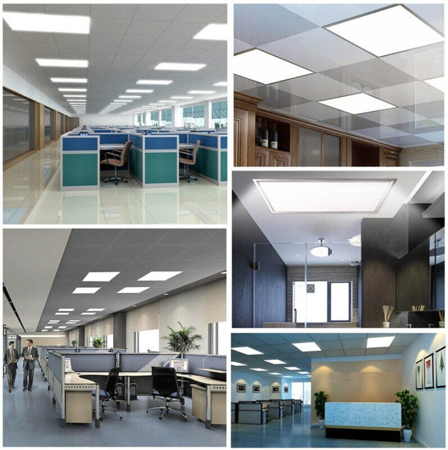 48W 600x600mm LED Panel Light – Cool White 6500K, Ultra-Slim Ceiling Panel with 3-Year Warranty, 4800 Lumens, Commercial & Office Lighting