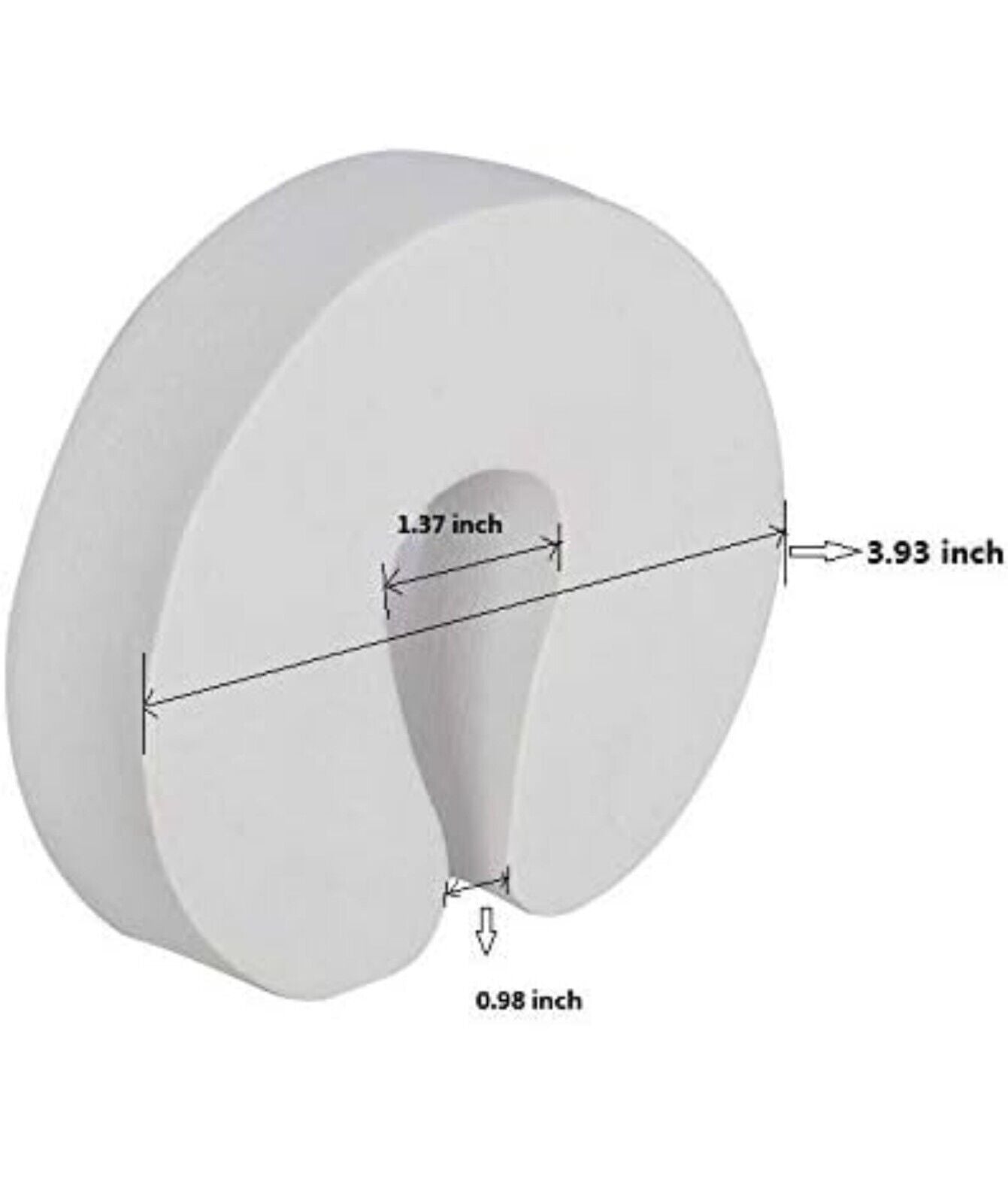 Child Safety Door Guards - 8pc Foam Finger Protectors in White/Black - Injury