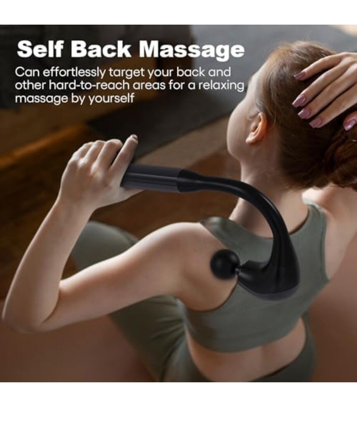 Deep Tissue Body Hammer Massager U-Shaped Massage Gun With Extended Handle