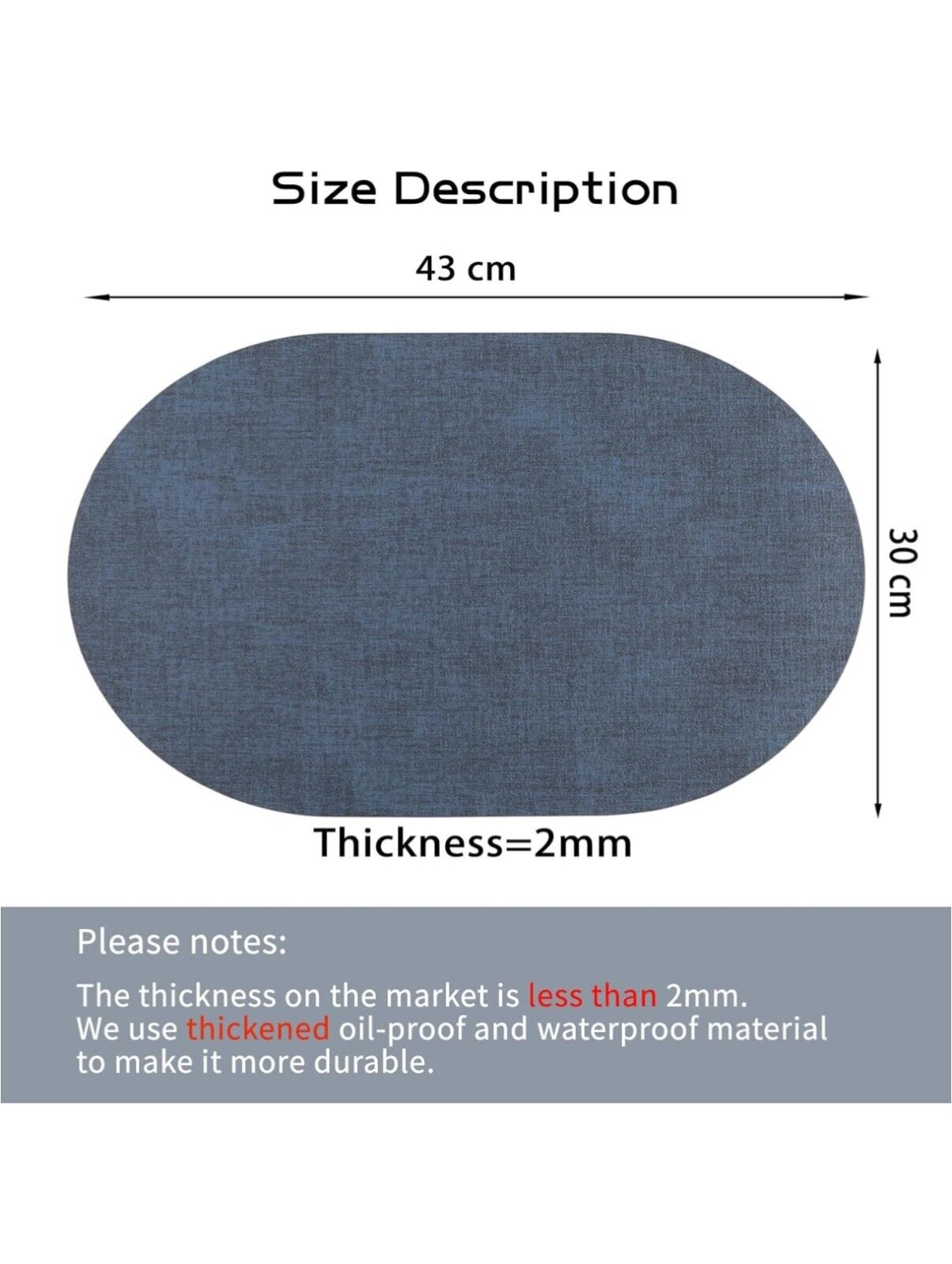 Placemats PU Leather Place Mats Washable Heat Resistant Table Mats Set of 6...