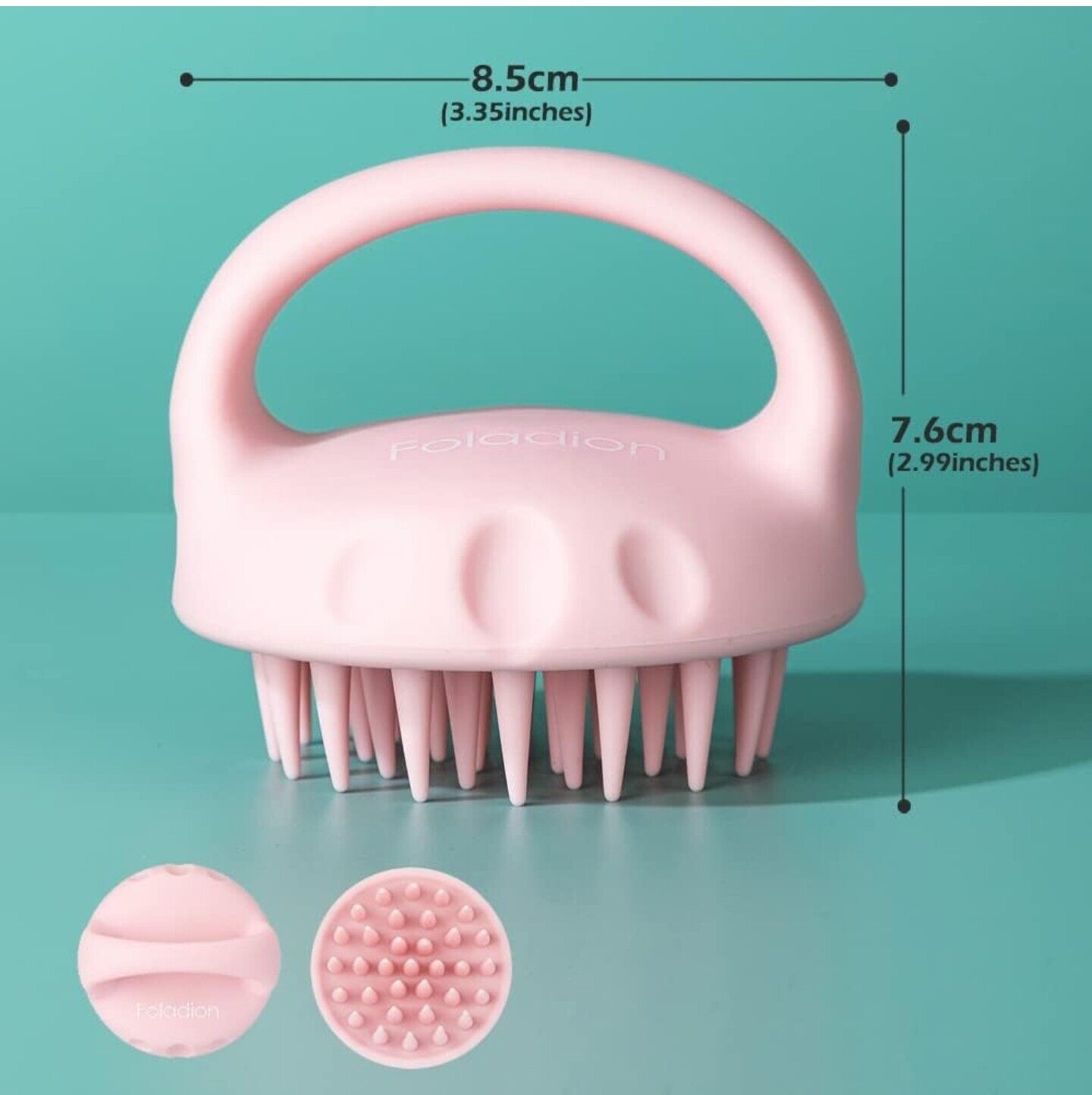 Foladion Silicone Soft Scalp Massager - Manual Exfoliator & Head Scrubber