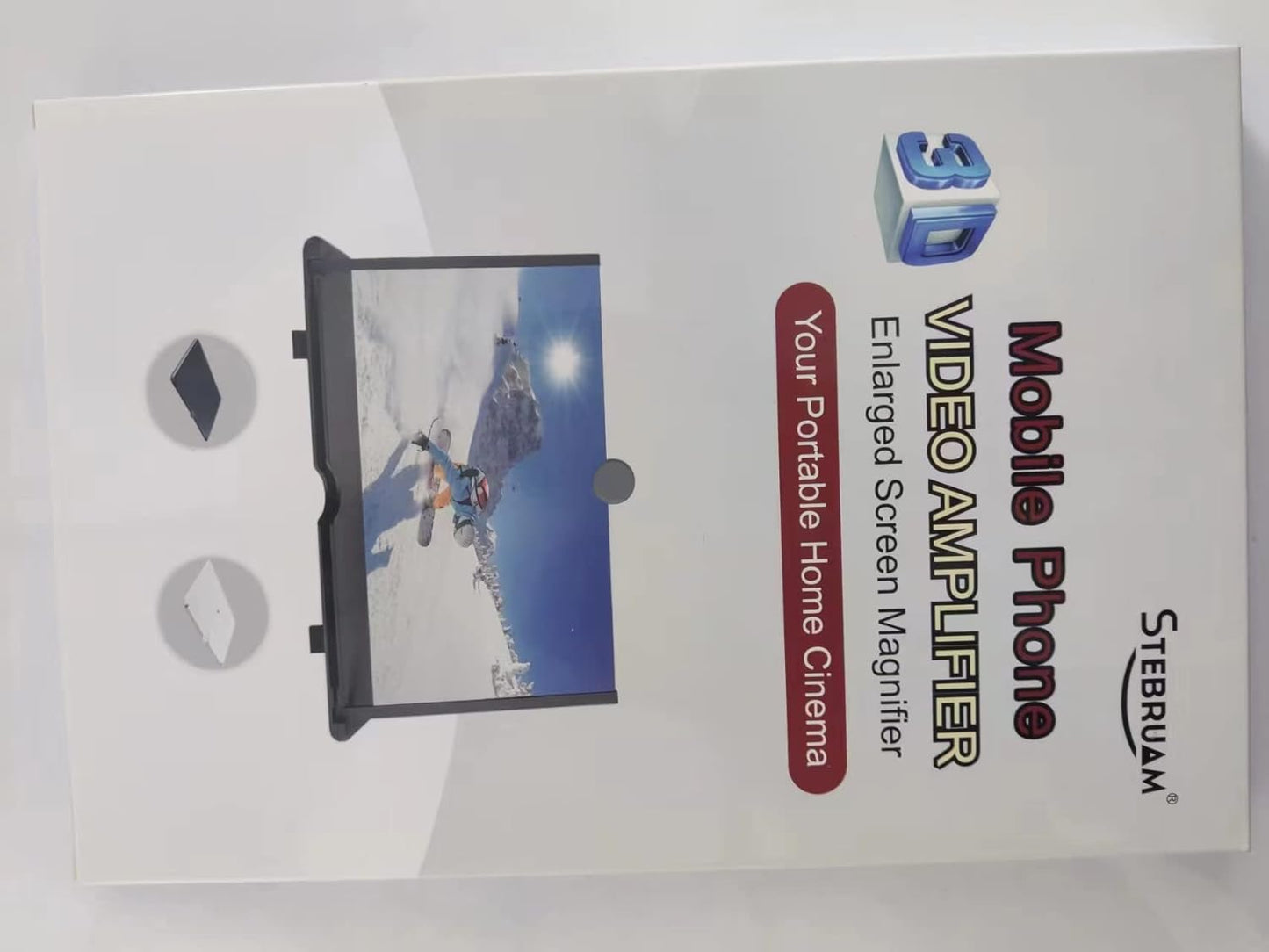 14 Inch 3D Mobile Phone Screen Magnifier – Portable Foldable Stand & Holder for All Smartphones – HD Screen Enlarger