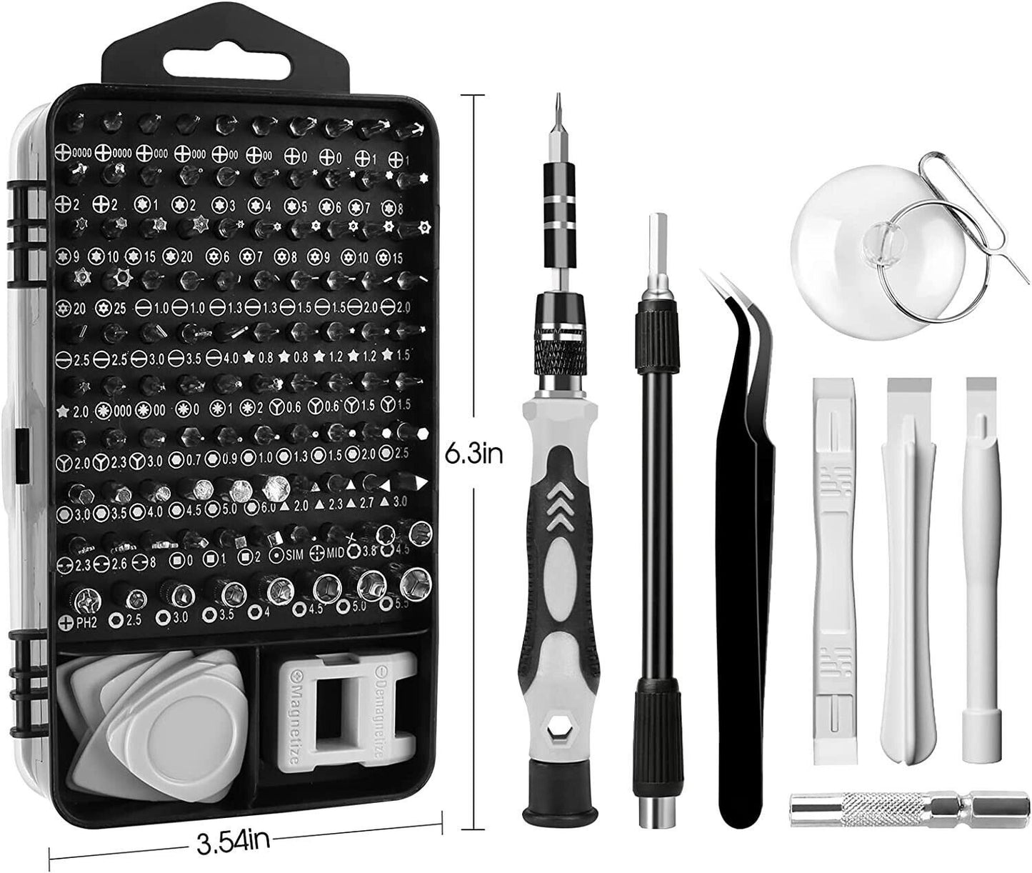 117 in 1 Magnetic Precision Screwdriver Set – PC Phone & Electronics Repair Tool Kit
