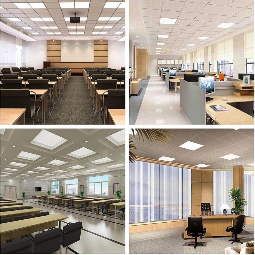 48W 600x600mm LED Panel Light – Cool White 6500K, Ultra-Slim Ceiling Panel with 3-Year Warranty, 4800 Lumens, Commercial & Office Lighting