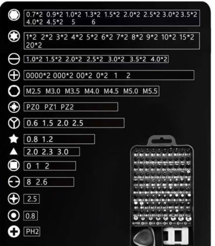 117 in 1 Magnetic Precision Screwdriver Set – PC Phone & Electronics Repair Tool Kit