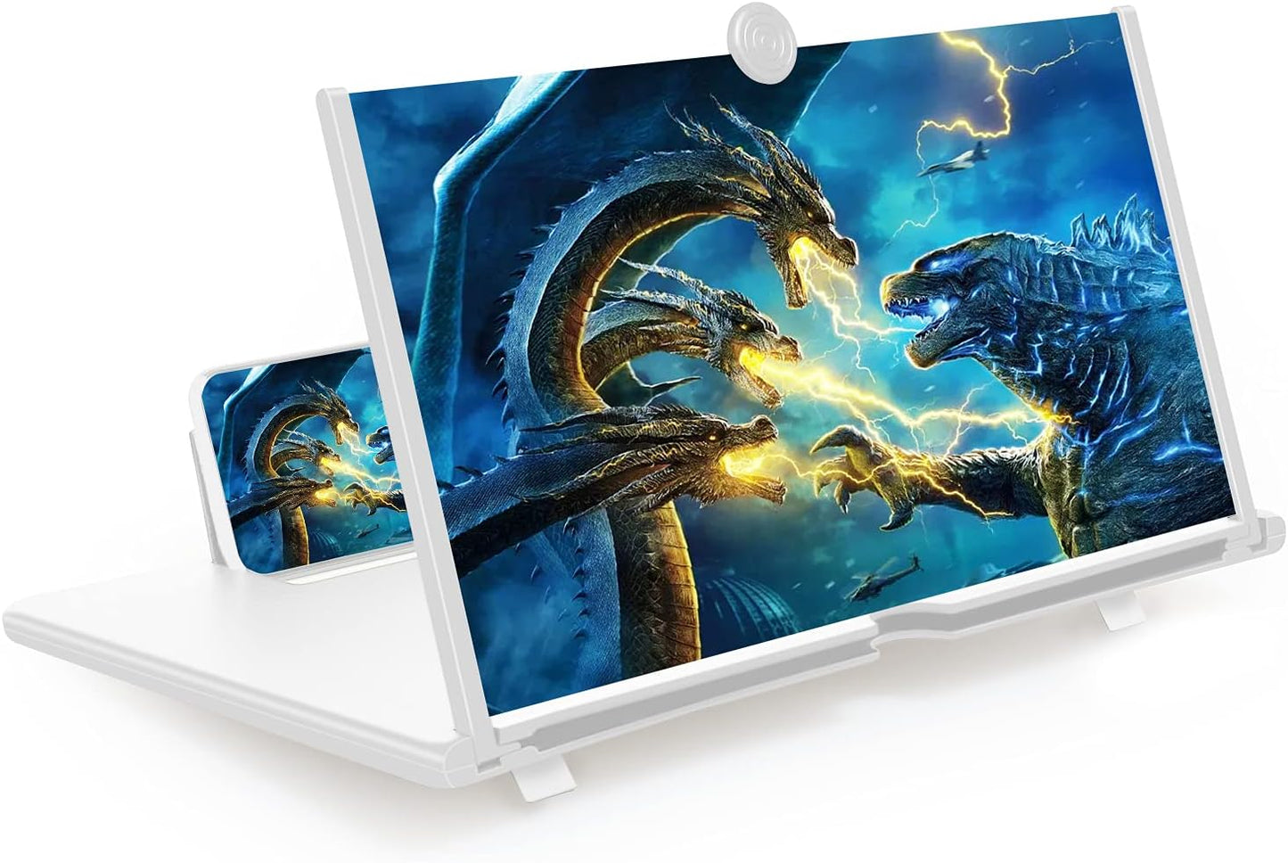 14 Inch 3D Mobile Phone Screen Magnifier – Portable Foldable Stand & Holder for All Smartphones – HD Screen Enlarger