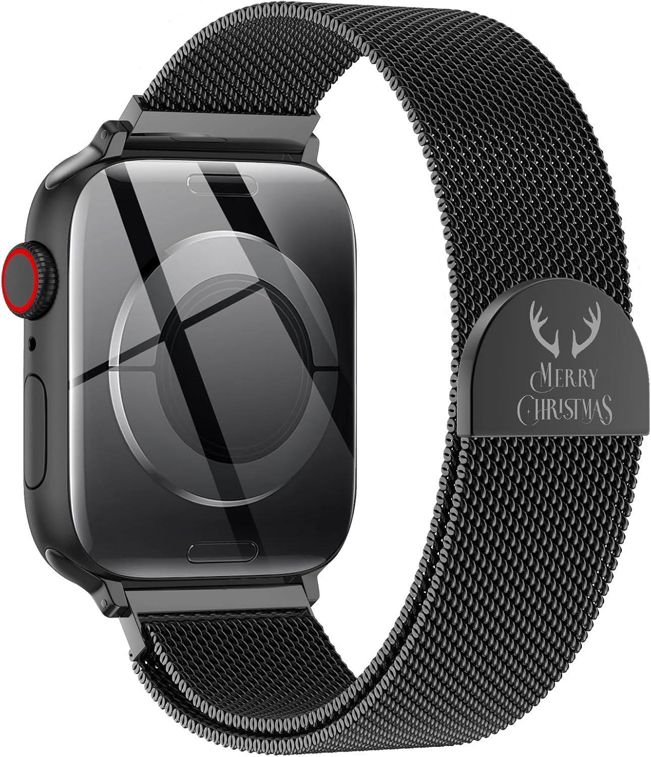 Milanese Loop Metal Watch Strap for Apple Watch – Magnetic Clasp, Adjustable (38–49mm)