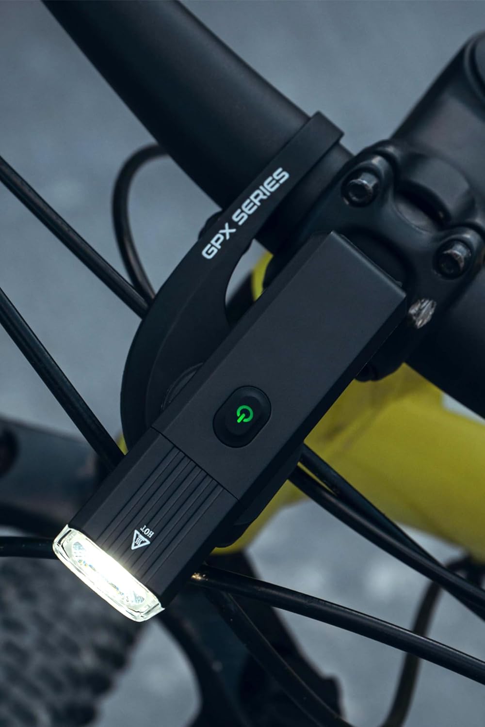 GPX-950 Go-Pro Mountable Bike Light – USB-C Rechargeable Front & Rear Bicycle Lights for Night Riding (950 Lumens)