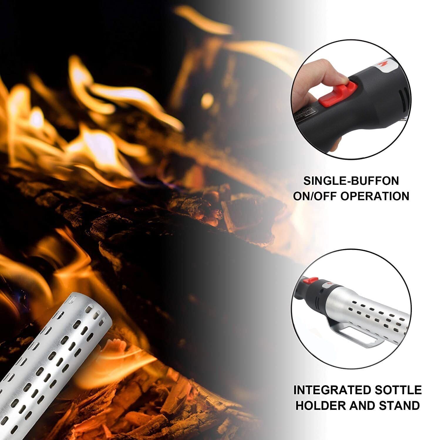 Maxking 2000W Electric BBQ Charcoal Lighter with Built-in Blower – Fire Starter for Grills Smokers & Stoves | Energy