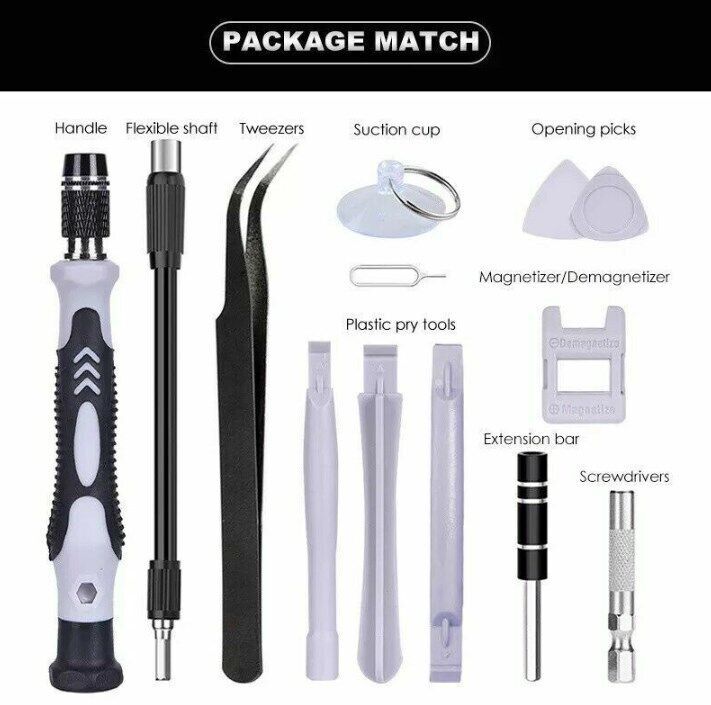 117 in 1 Magnetic Precision Screwdriver Set – PC Phone & Electronics Repair Tool Kit