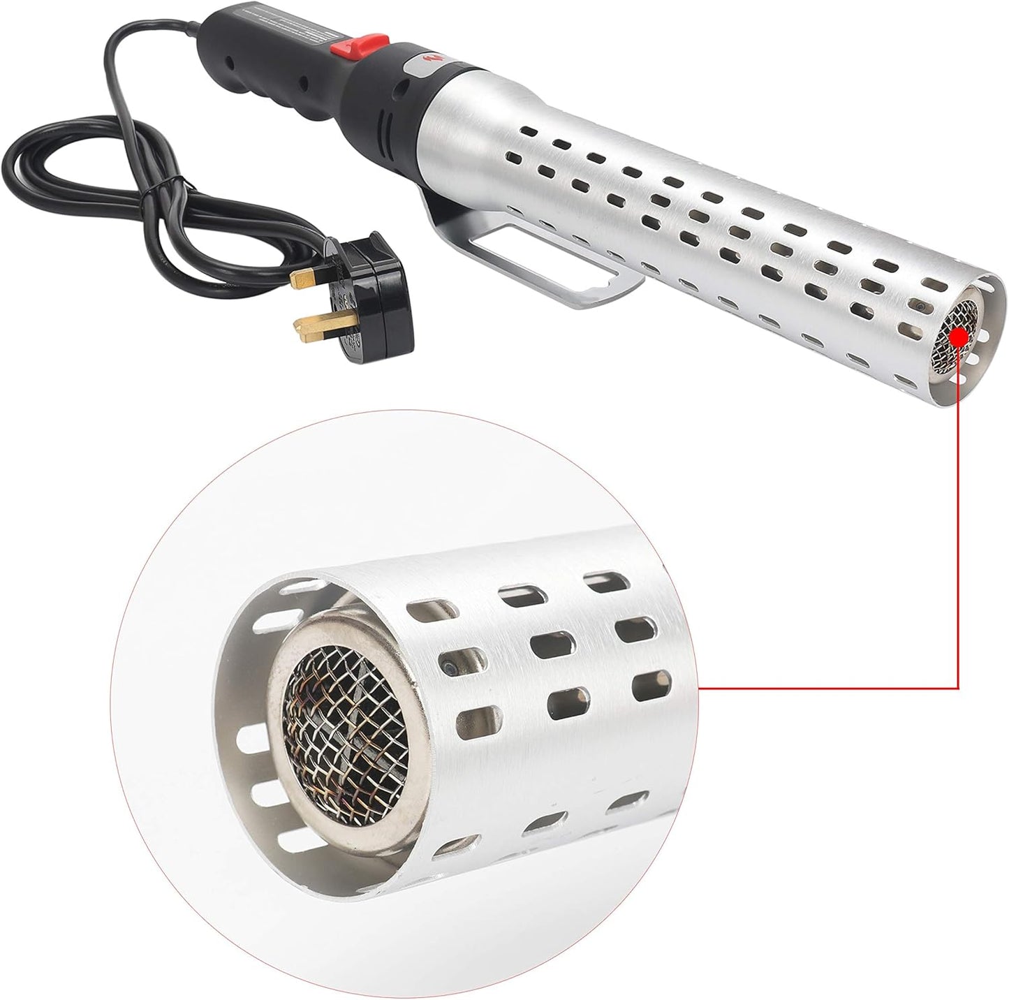 Maxking 2000W Electric BBQ Charcoal Lighter with Built-in Blower – Fire Starter for Grills Smokers & Stoves | Energy