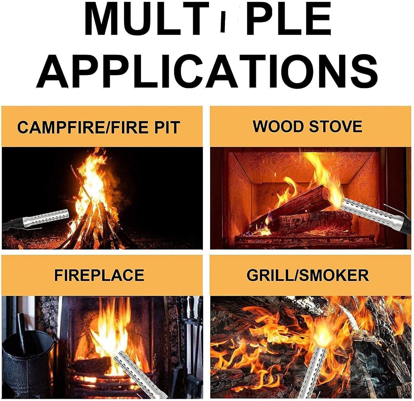 Maxking 2000W Electric BBQ Charcoal Lighter with Built-in Blower – Fire Starter for Grills Smokers & Stoves | Energy