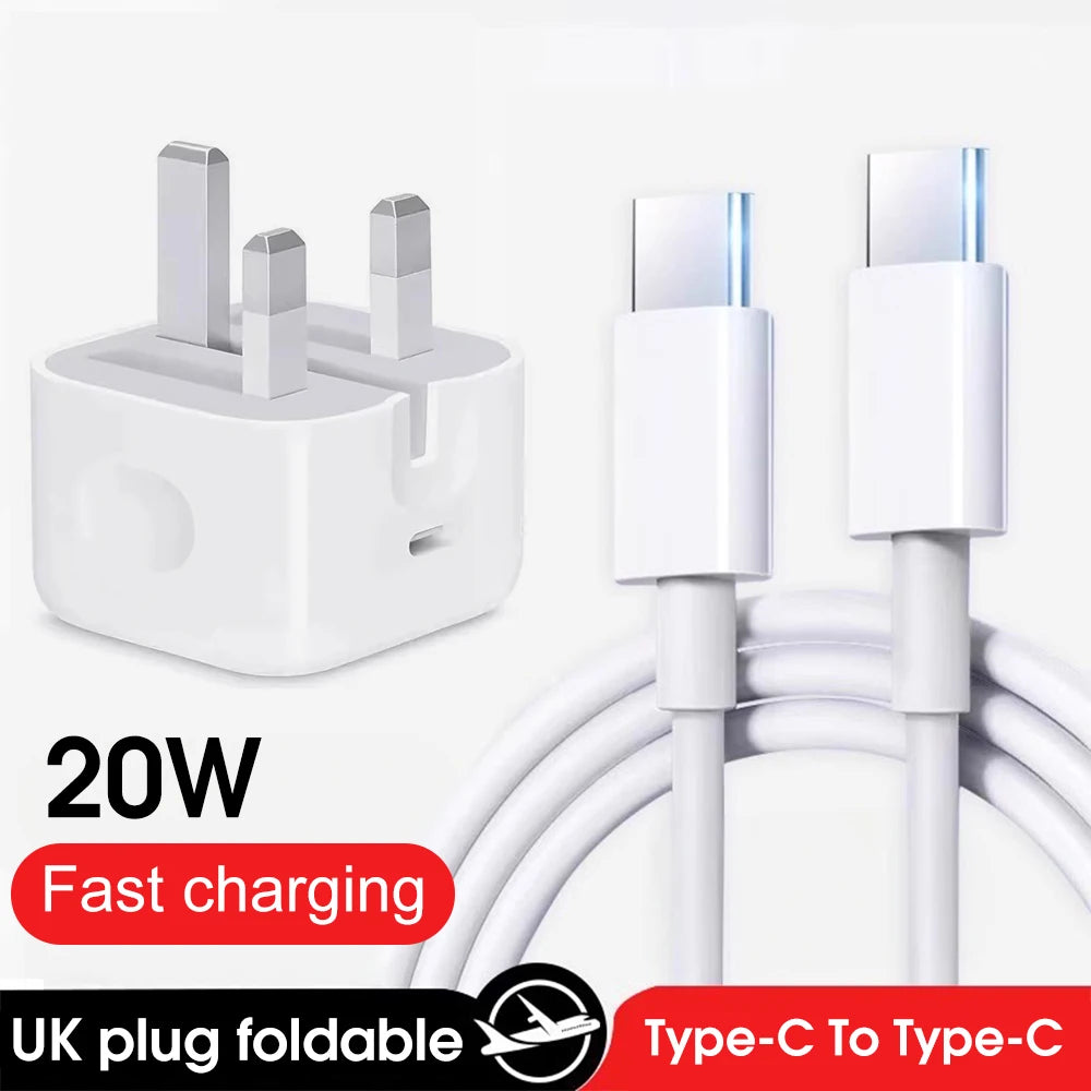 20W USB-C PD Fast Charger Plug with USB-C Cable | Buy Online at Amizek