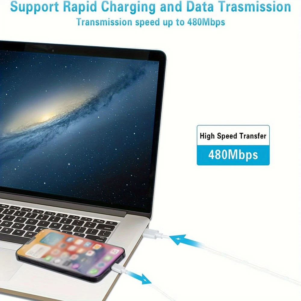 PD 20W Fast Charger with Lightning Cable - Foldable Phone Adapter for iPhone 14/13/12/11 Pro Max & iPad UK