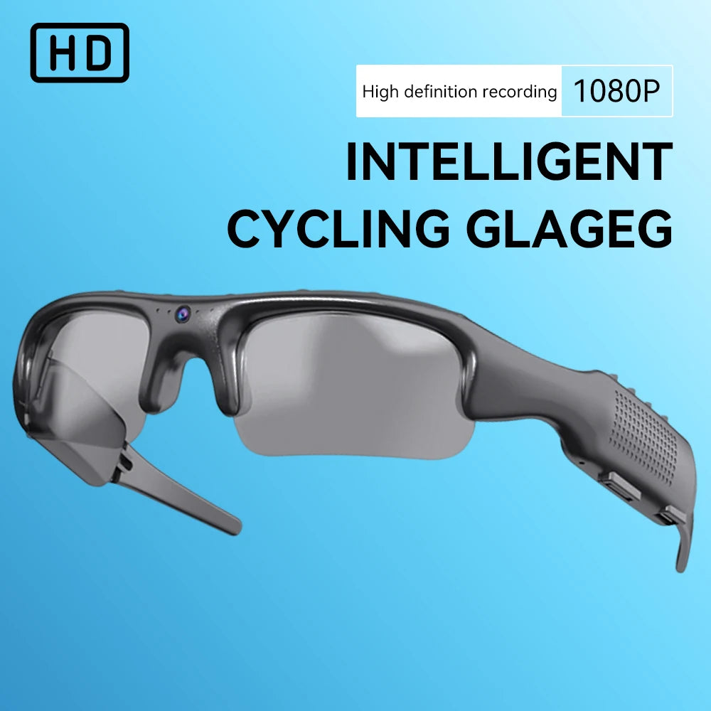 Smart WiFi Cycling Glasses with Polarised Lenses | 1080P HD Video Recording 32GB Memory Card Unisex Sports Eyewear