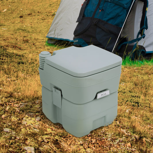 Flushable porta potti for camping and caravan use