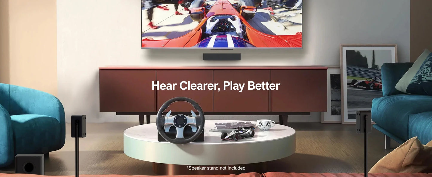 ULTIMEA 5.1 Soundbar with Dolby Atmos 3D Surround System Soundbar for TV with Wireless Subwoofer APP Control Home