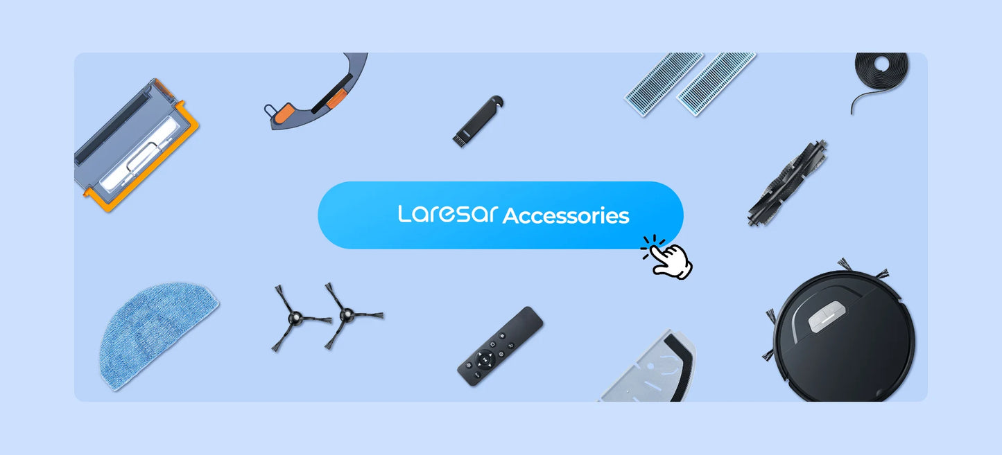 Laresar M3 Cordless Wet Dry Vacuum Cleaner Mop Edge Cleaning 55min Auto Suction Floor Washer Self-Cleaning Smart Home