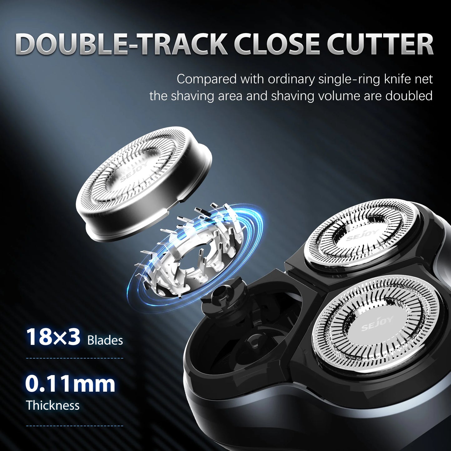 SEJOY Shaver Men USB Electric Shaver Powerful Beard Electric Razor Rechargeable WaterproofShaving Machine