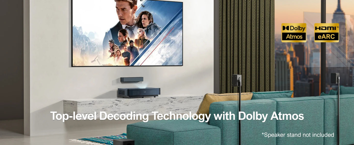 ULTIMEA 5.1 Soundbar with Dolby Atmos 3D Surround System Soundbar for TV with Wireless Subwoofer APP Control Home