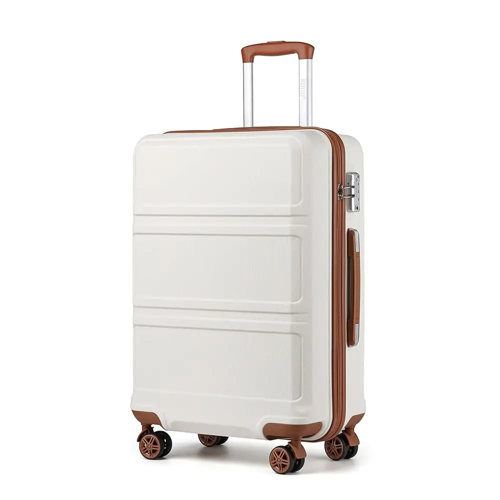 KONO Fashion Luggage Set – Lightweight ABS Hard Shell Suitcases with TSA Lock & 4 Spinner Wheels | 2/3/4/6 Piece Set | UK