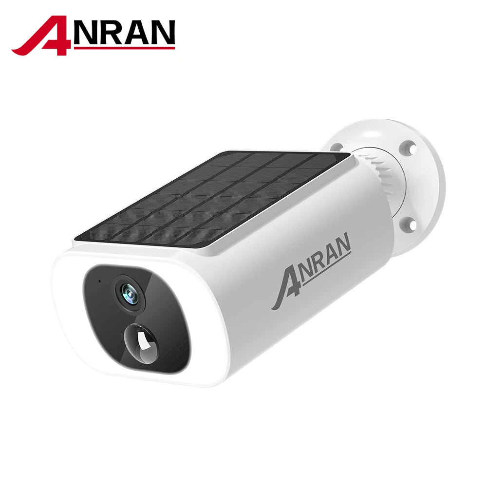 ANRAN 2K Solar Security Camera 3MP Outdoor Wireless 2.4G WiFi Camera | Battery-Powered Floodlight CCTV with Colour Night Vision | Not Compatible with NVR