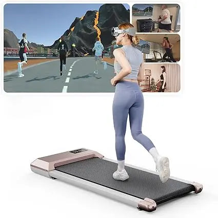 2in1 Remote Control Under Desk Walkingpad 35.5*15.5inch Run Belt Treadmill 0.6-3.8mph Treadmill for Home Office With LED Display