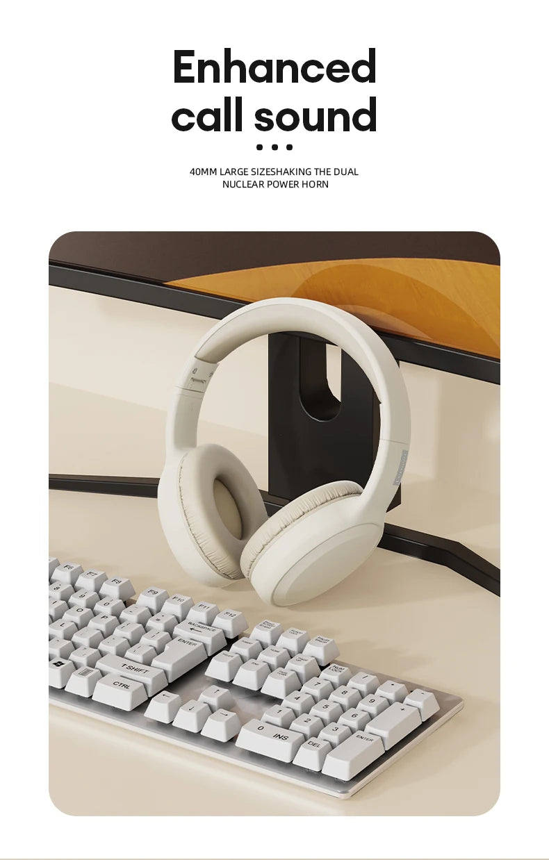 Lenovo TH30 Wireless Headphones Bluetooth 5.3 Earphones Foldable Gaming Headset Sport Headphone with Mic Music Earbuds