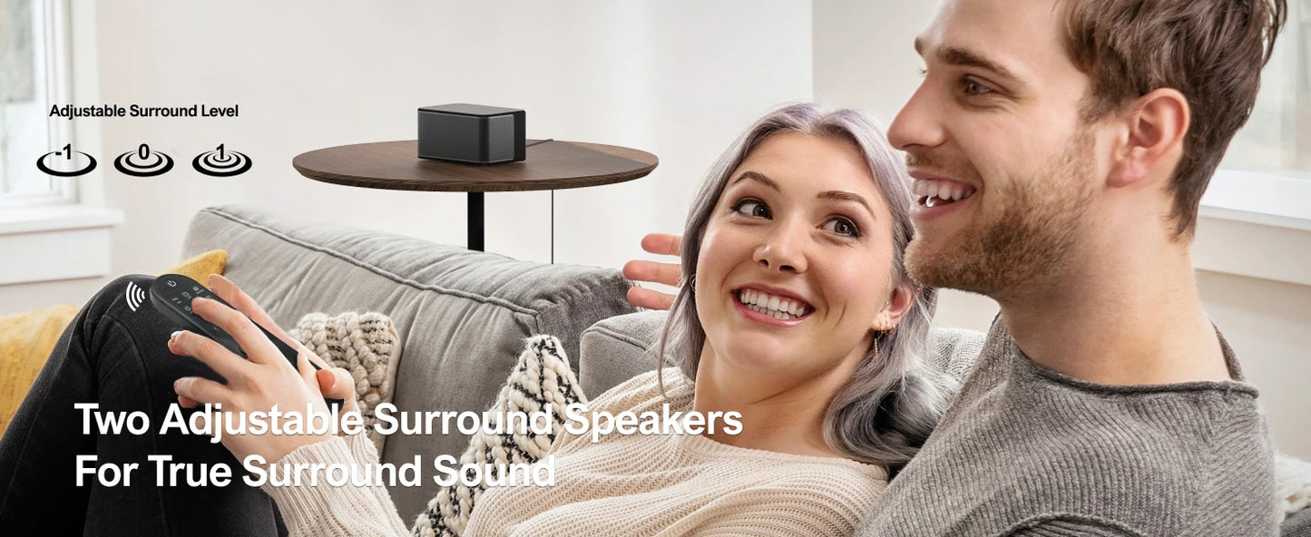 ULTIMEA 5.1 Soundbar with Dolby Atmos 3D Surround System Soundbar for TV with Wireless Subwoofer APP Control Home