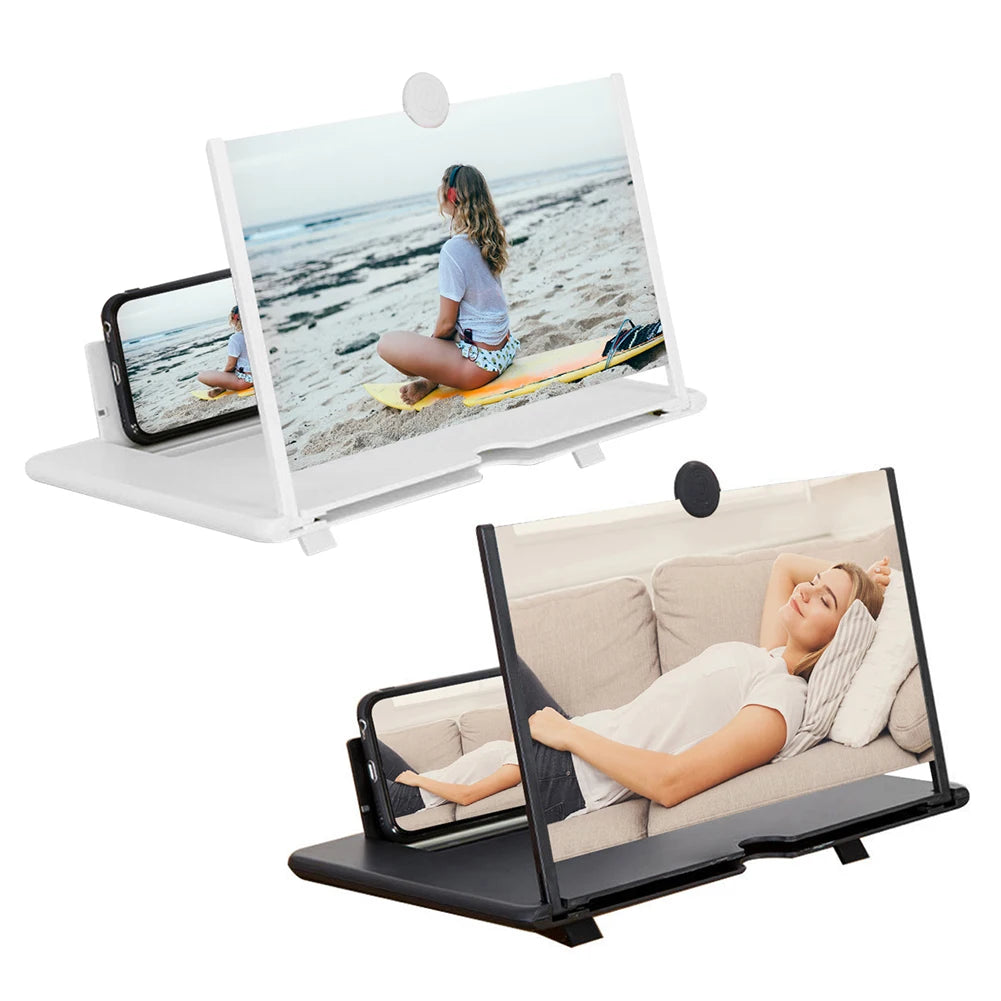 Foldable Holder Stand Video Amplifier 14 inch 3D Mobile Cell Phone Screen Amplifier Movie Display Enlarged Expander