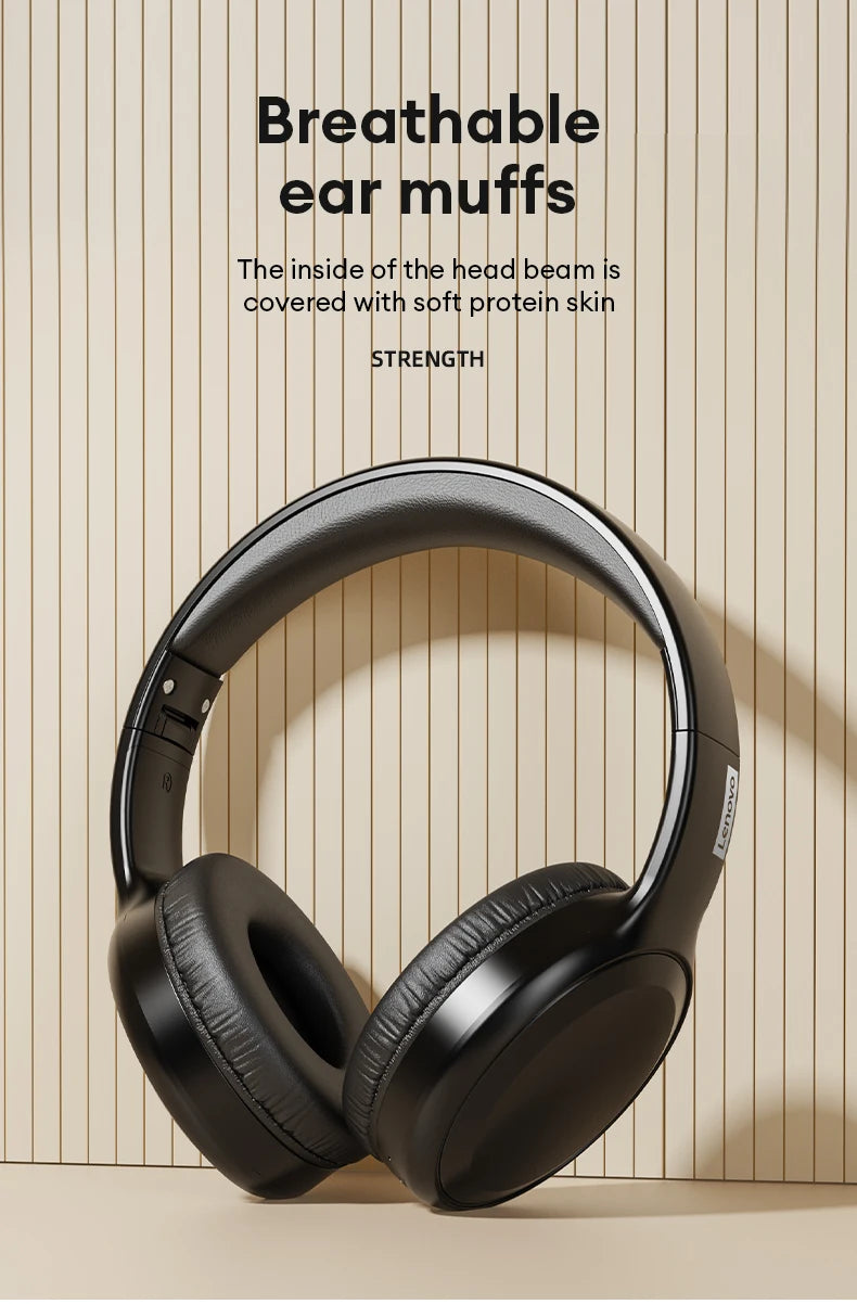 Lenovo TH30 Wireless Headphones Bluetooth 5.3 Earphones Foldable Gaming Headset Sport Headphone with Mic Music Earbuds