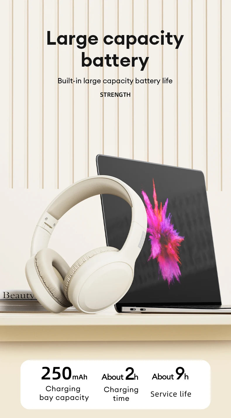 Lenovo TH30 Wireless Headphones Bluetooth 5.3 Earphones Foldable Gaming Headset Sport Headphone with Mic Music Earbuds