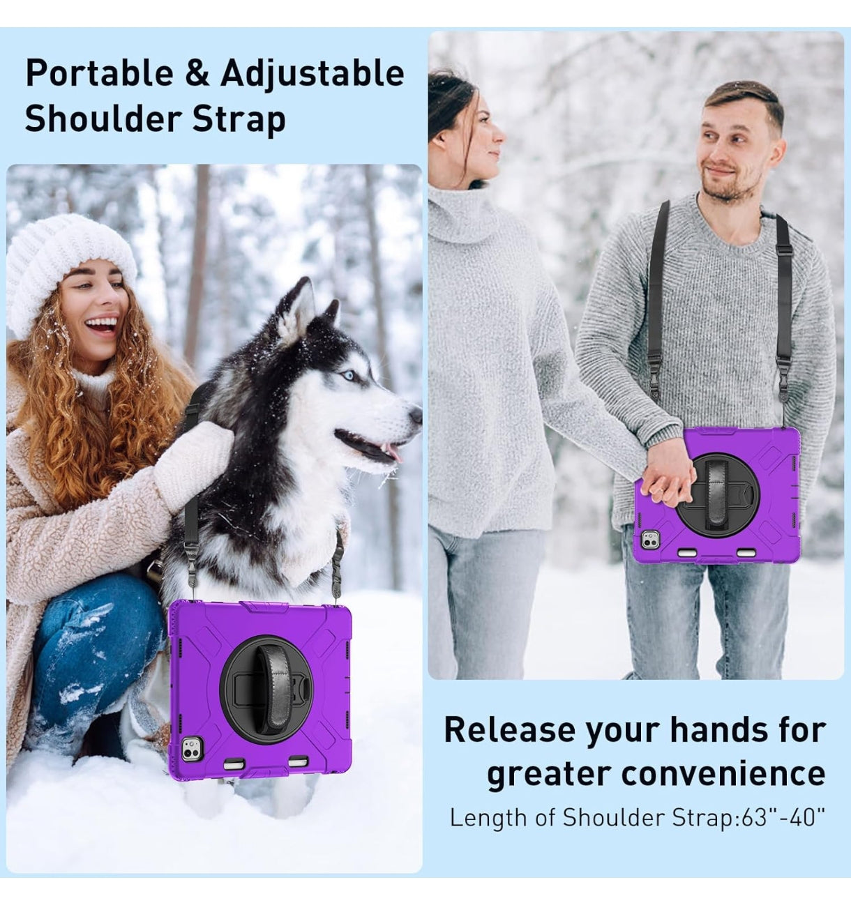 GRALIFCARE iPad Pro 13 M4 Shockproof Case with 360° Stand