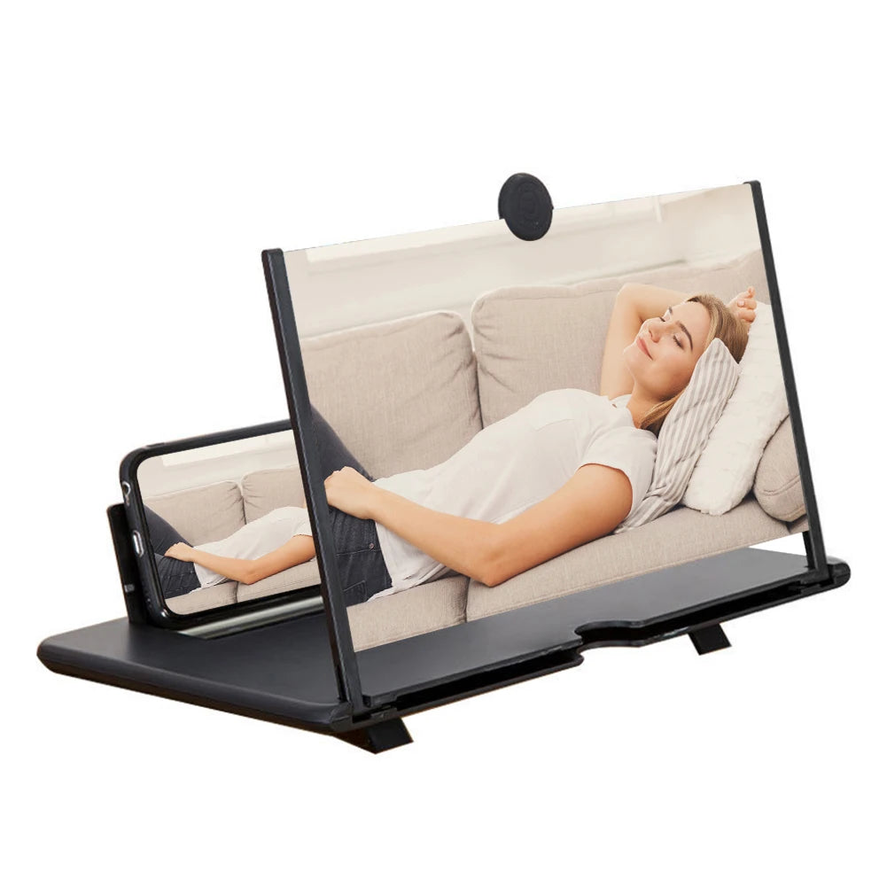 Foldable Holder Stand Video Amplifier 14 inch 3D Mobile Cell Phone Screen Amplifier Movie Display Enlarged Expander