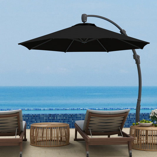 Outsunny 3m Cantilever Garden Parasol | 360 Degree Rotation