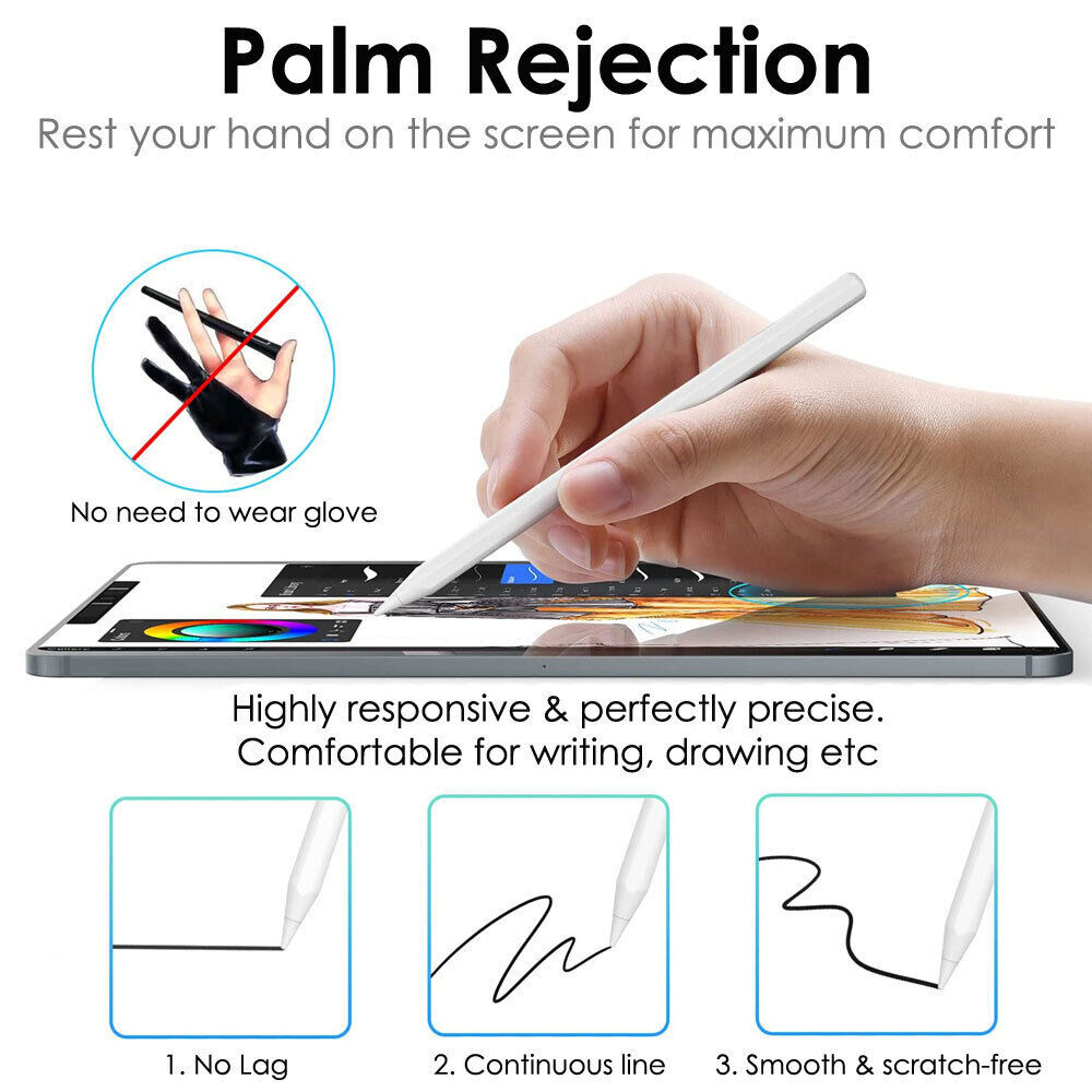 Stylus Pen for Apple iPad – Palm Rejection | Magnetic