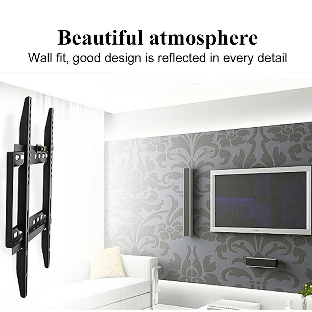 Slim TV Wall Bracket Mount for 26–63 Inch LCD LED Plasma Flat Screen – Universal Fixed Slim Fit