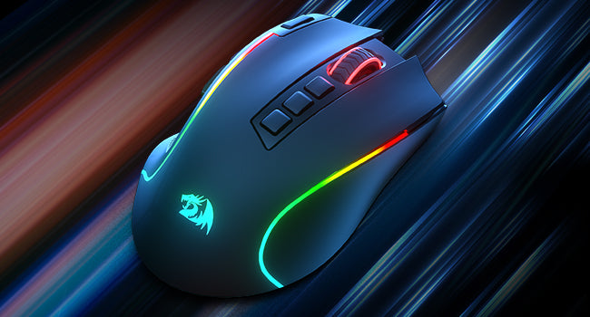 Redragon M612 PRO Wireless Gaming Mouse - 8000 DPI RGB Gaming Mouse with 11 Programmable Buttons for UK Gamers