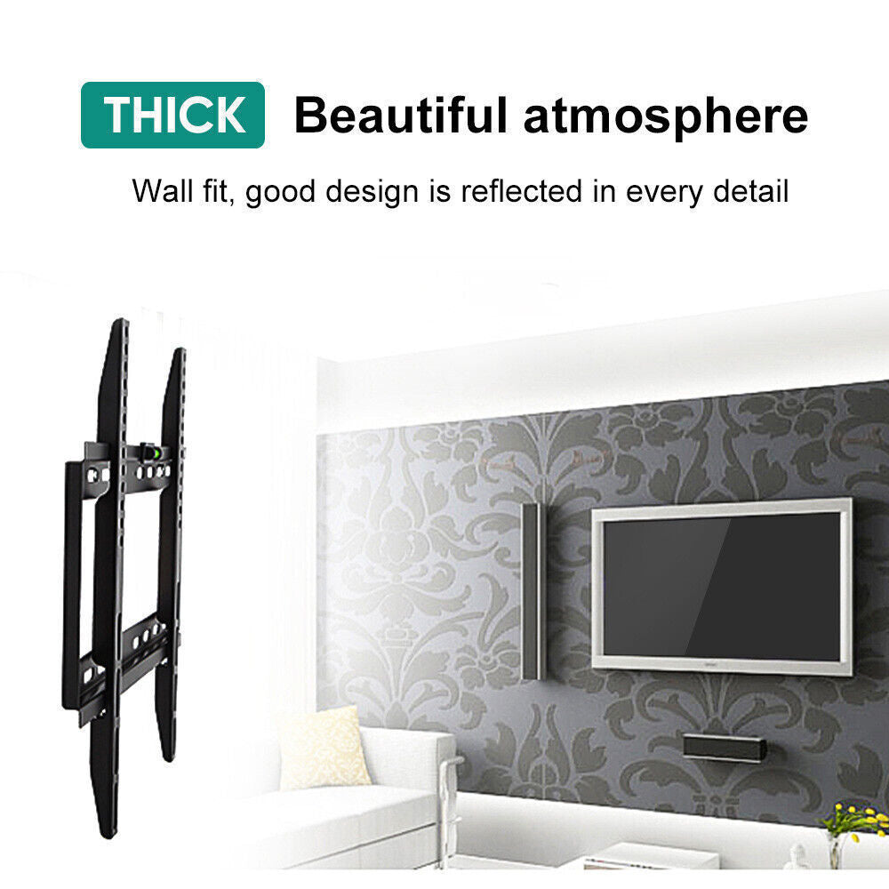 Slim TV Wall Bracket Mount for 26–63 Inch LCD LED Plasma Flat Screen – Universal Fixed Slim Fit
