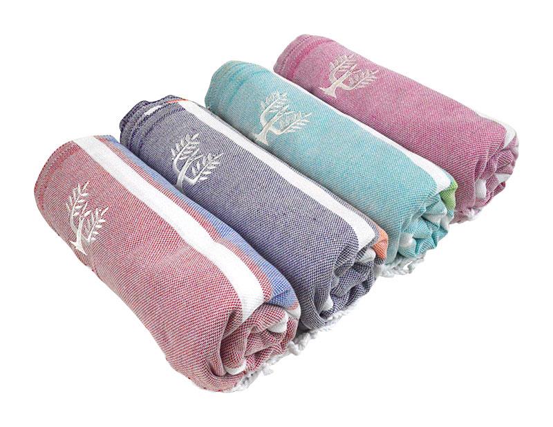 Hampton Hammam Towel | Pink-on-Pink | Wildash London