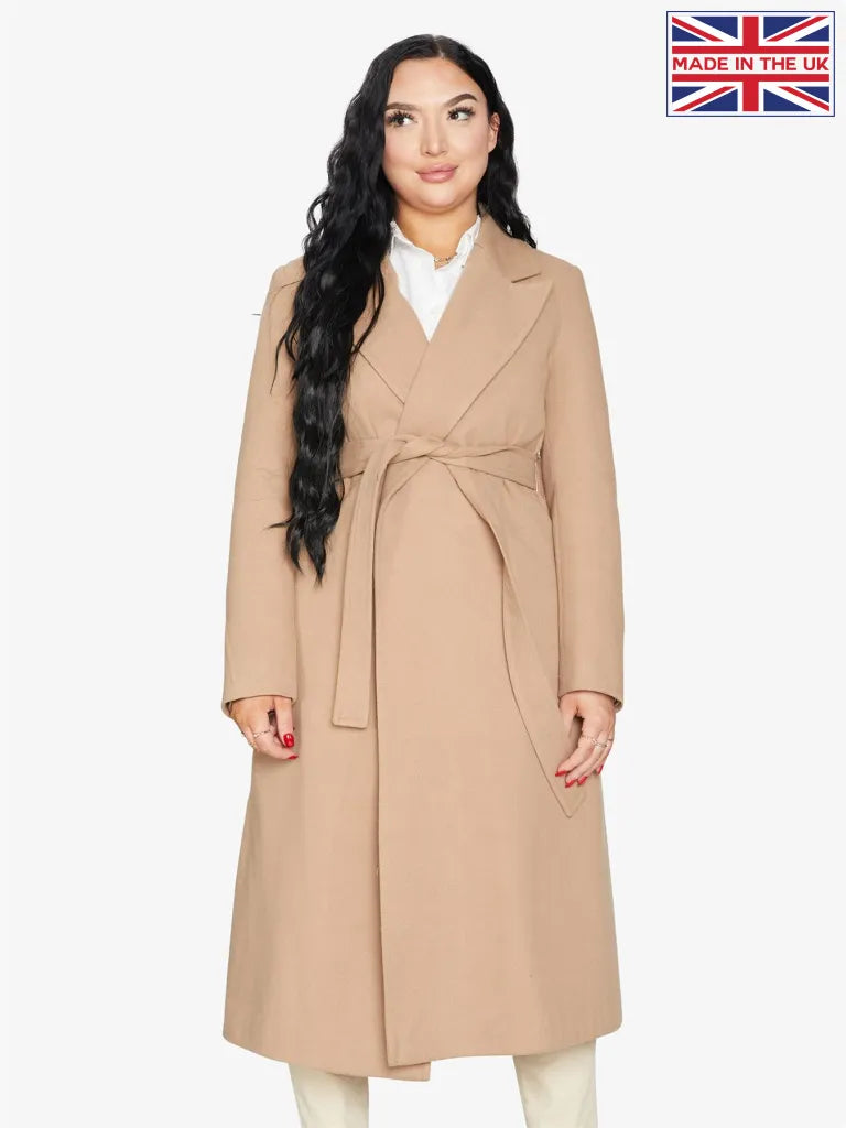 Belted Longline Duster Coat 2024 - Premium Italian Wool & Cashmere UK Winter Outerwear
