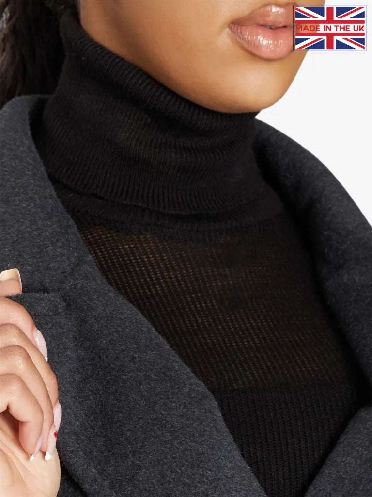 Belted Longline Duster Coat 2024 - Premium Italian Wool & Cashmere UK Winter Outerwear