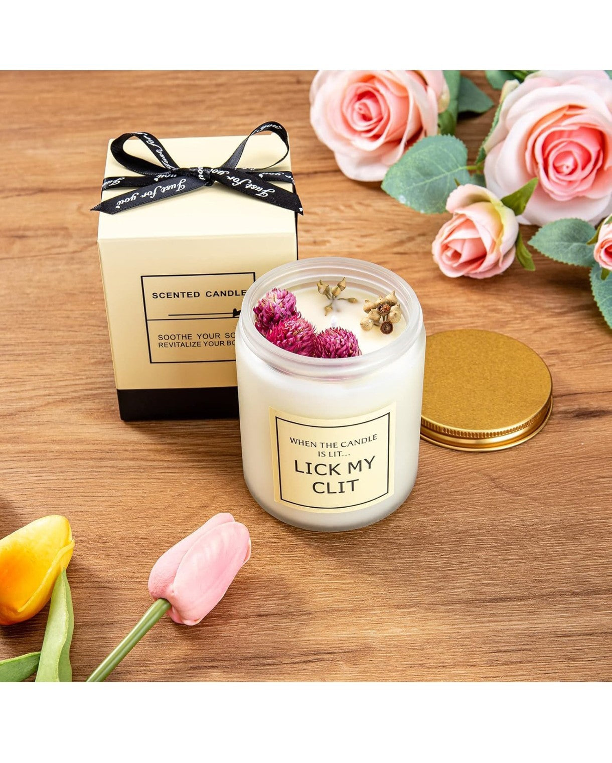 Rosemary Orange and Sage Scented Candle – Funny Birthday Gift for Wife or GF