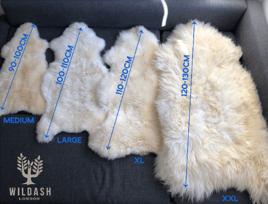 British White Sheepskin Rug Sustainable & Eco-tanned | Large