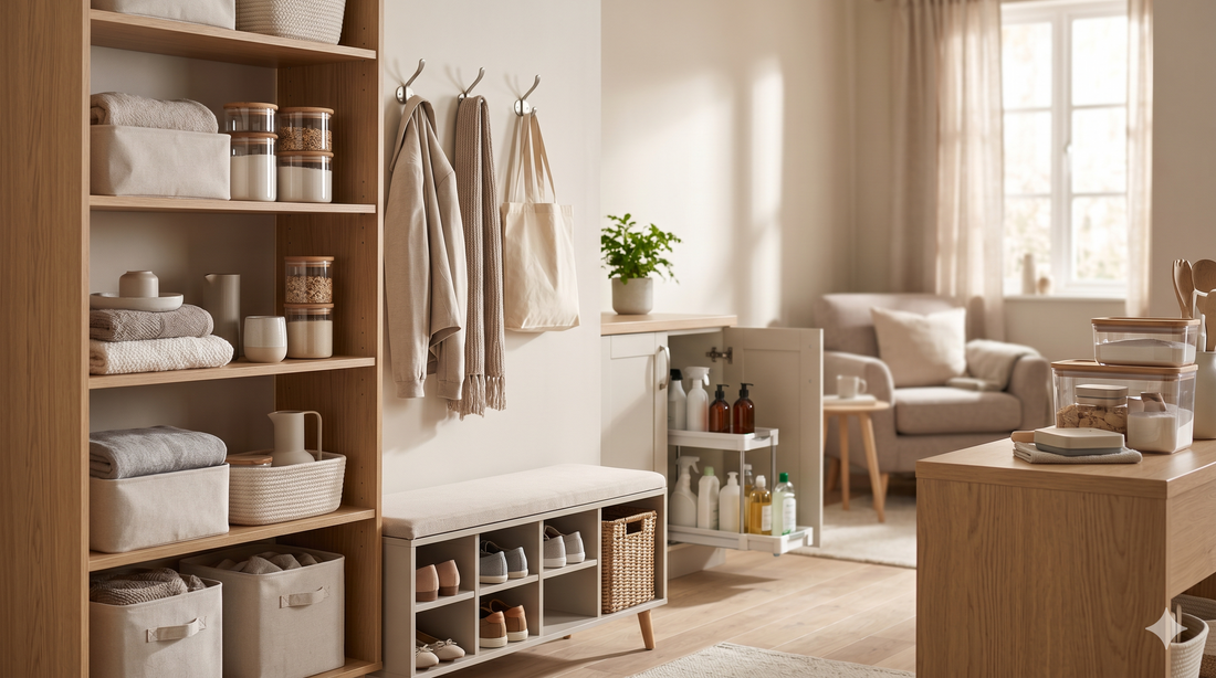 Home essentials for small UK spaces in a compact modern home