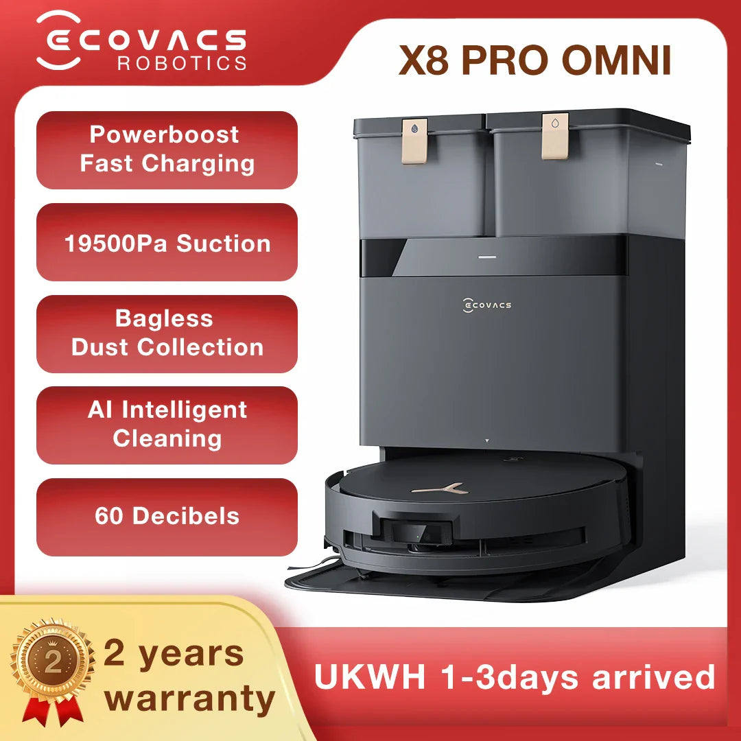ECOVACS robot vacuum and mop for UK home cleaning