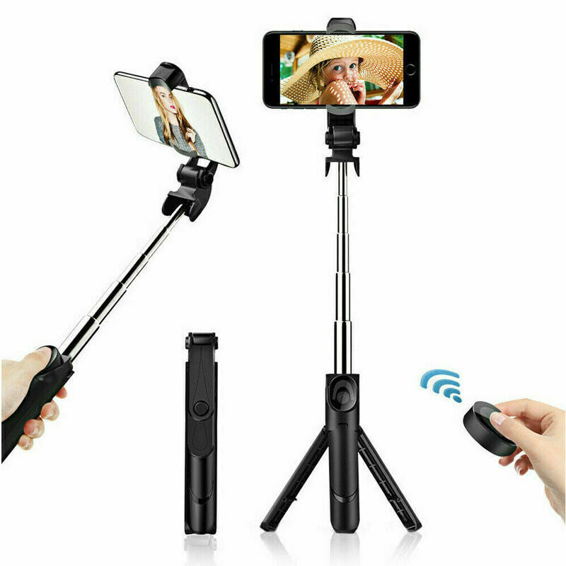 Bluetooth Selfie Tripod Telescopic Stick | Extendable Monopod with Remote | Foldable Phone Holder